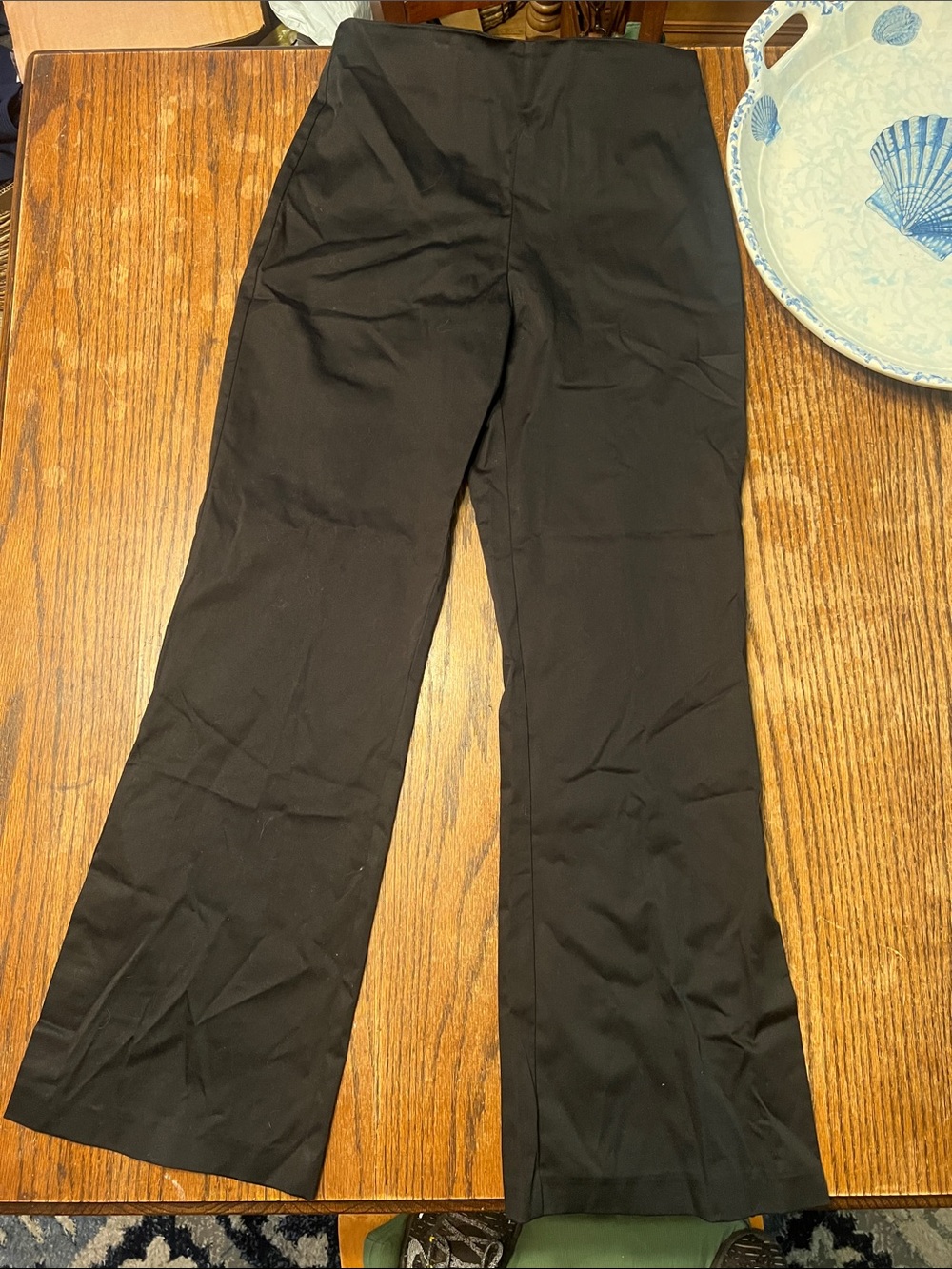 Frank Lyman Design Fit and Flare Black Boot Cut Pants